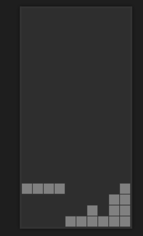 Tela do Tetris